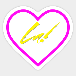 La! Heart Sticker